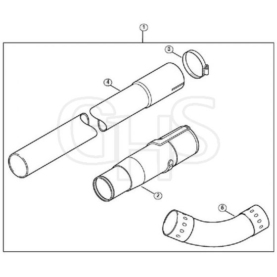 Genuine Stihl BG55 / P - Gutter cleaning