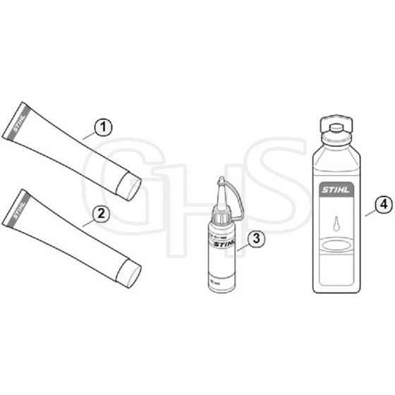 Genuine Stihl BG55 / R - Miscellaneous lubricants and greases