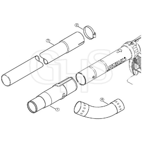 Genuine Stihl BG56 C-E / M - Gutter cleaning