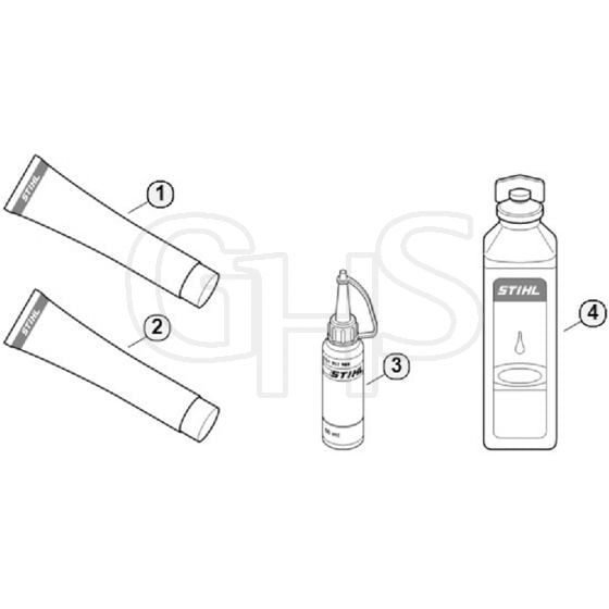 Genuine Stihl BG56 / P - Miscellaneous lubricants and greases