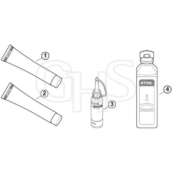 Genuine Stihl BG85 / U - Miscellaneous lubricants and greases