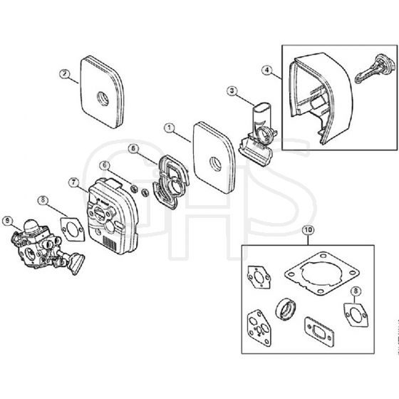 Genuine Stihl BG86 / G - Air filter (12.2012) BG 86, BG 86 C-E, BG 86 C-E Z, BG 86-Z