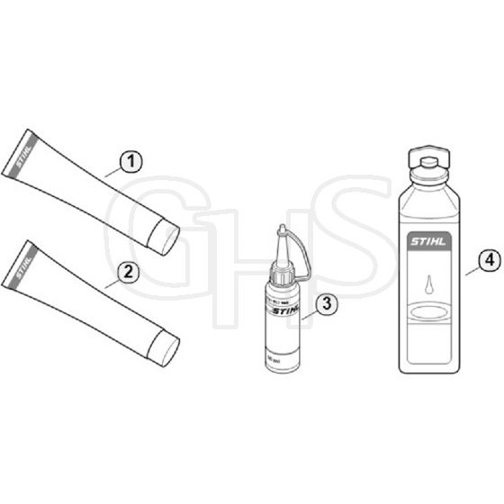 Genuine Stihl BG86 / U - Miscellaneous lubricants and greases