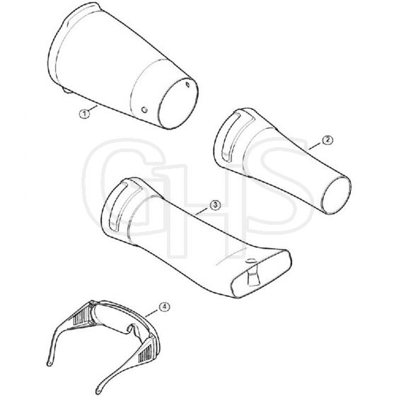 Genuine Stihl BGA85 / D - Blower tube, accessories