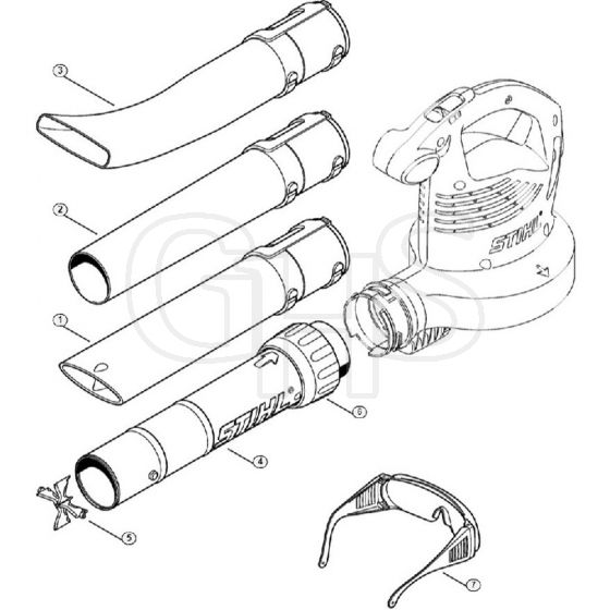 Genuine Stihl BGE61 / B - Nozzle, Extras