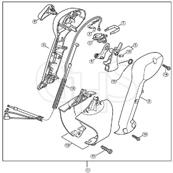 Genuine Stihl BR200 / O - Control handle