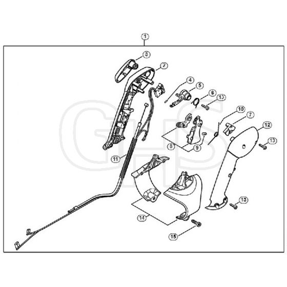 Genuine Stihl BR200 / Q - Control handle