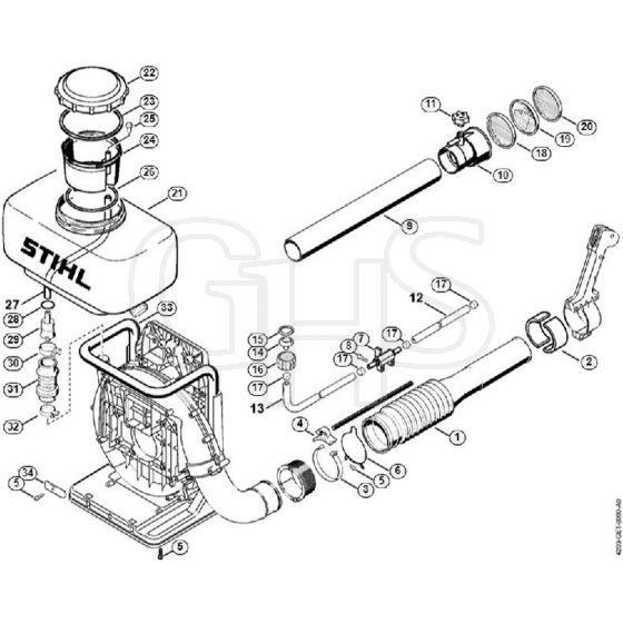 Genuine Stihl BR340 / N - Conversion kit BR/SR