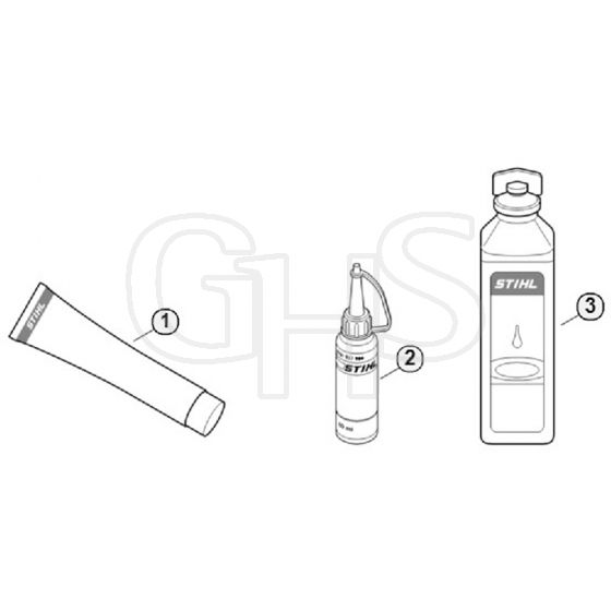 Genuine Stihl BR340 / P - Miscellaneous lubricants and greases