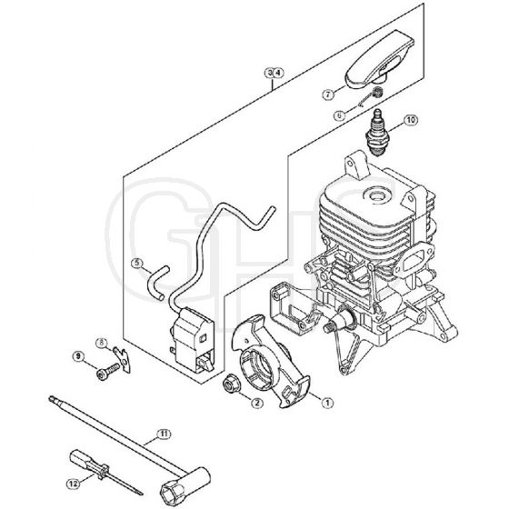 Genuine Stihl BR350 / B - Ignition system