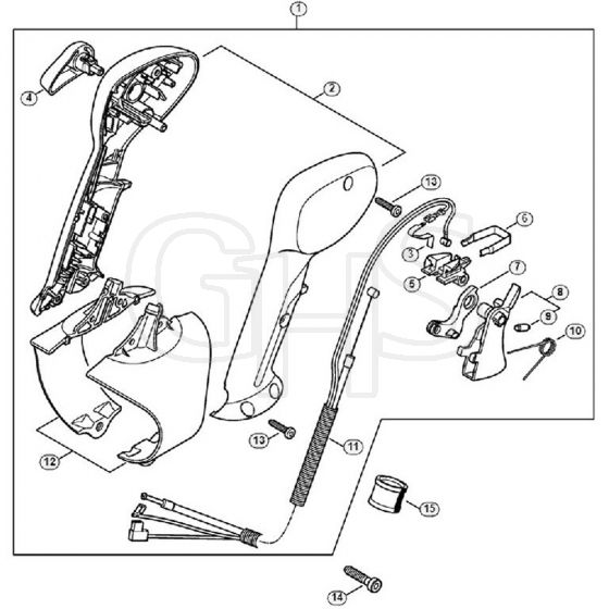 Genuine Stihl BR430 / L - Control handle