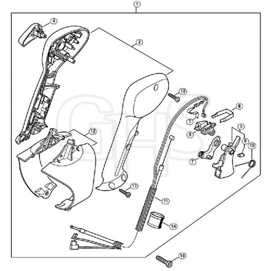 Genuine Stihl BR500 / M - Control handle