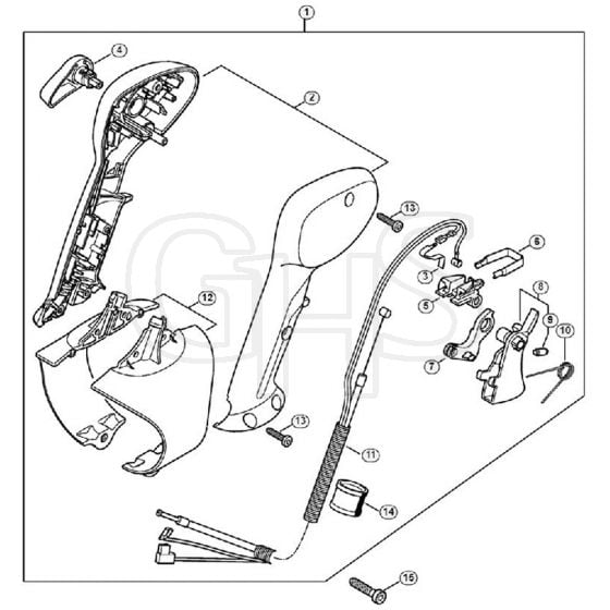 Genuine Stihl BR600 / M - Control handle