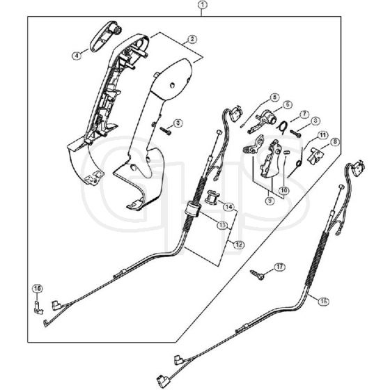 Genuine Stihl BR600 / O - Control handle