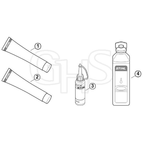 Genuine Stihl BR700 / P - Miscellaneous lubricants and greases