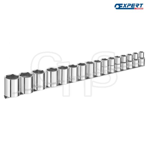 Britool Socket Set of 16 Metric 1/2in Drive - E032902