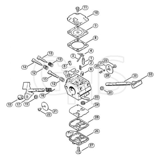 Genuine Stihl BT106 / F - Carburetor SK5, C1Q-SK5