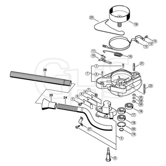 Genuine Stihl BT106 / G - Brake assy. BT 106 C