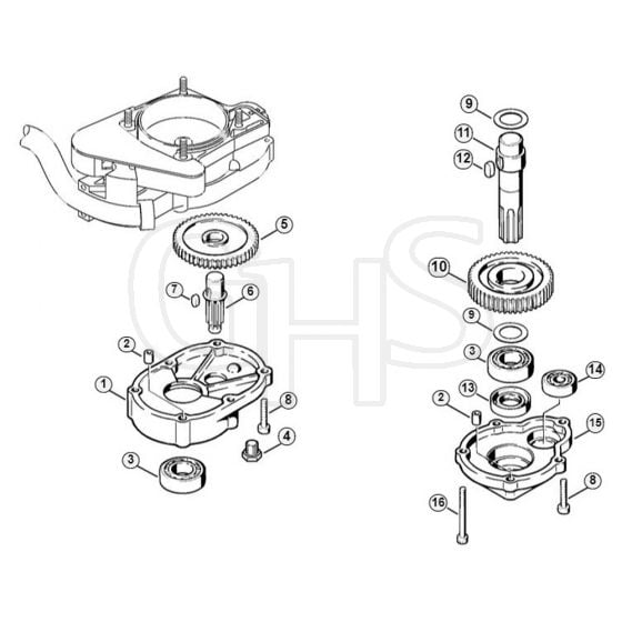 Genuine Stihl BT106 / H - Gear head BT 106 C