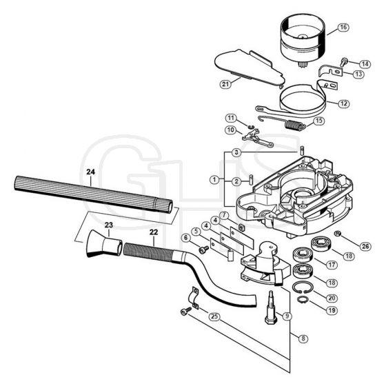 Genuine Stihl BT120 C / G - Clutch housing, Brake