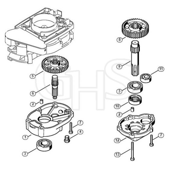 Genuine Stihl BT120 C / H - Gear head