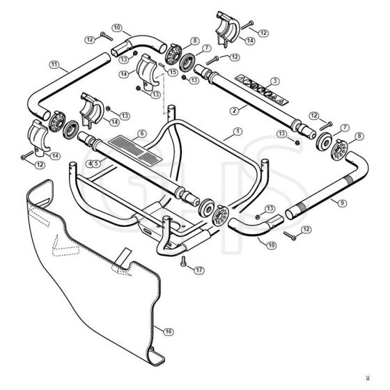 Genuine Stihl BT121 / J - Handlebar