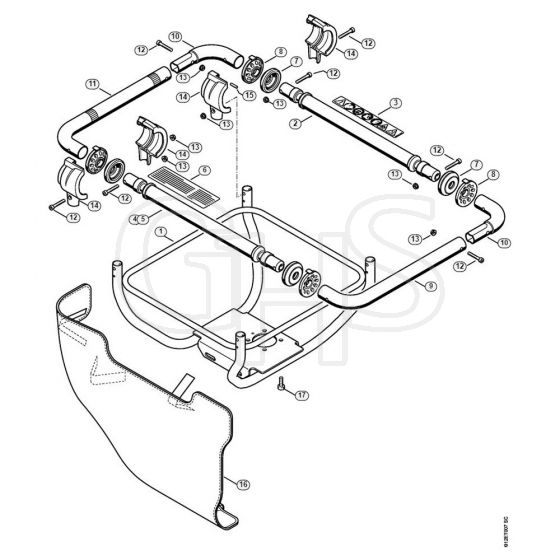 Genuine Stihl BT130 / L - Handlebar