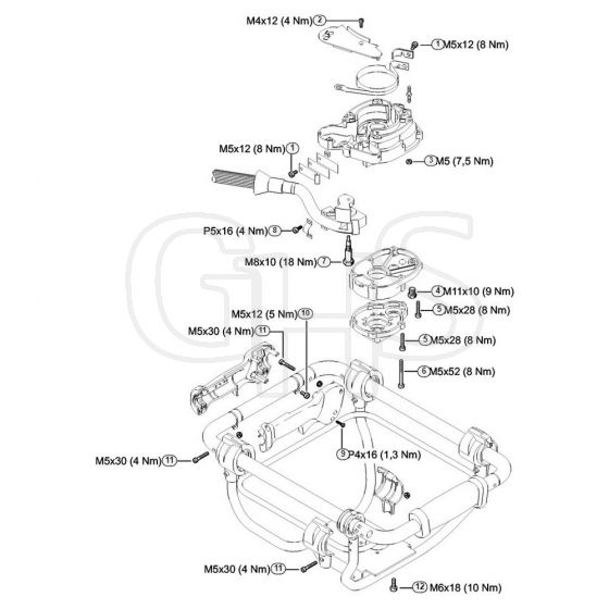 Genuine Stihl BT130 / Q - Tightening torques