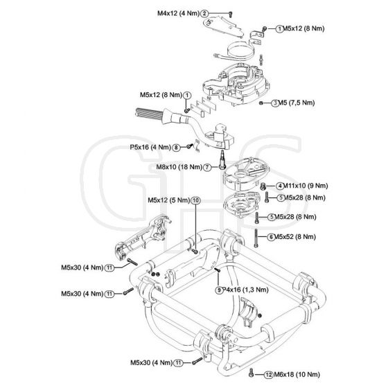 Genuine Stihl BT131 / P - Tightening torques