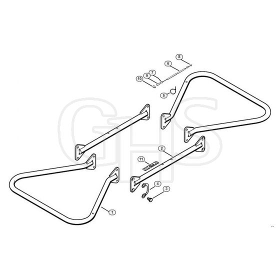 Genuine Stihl BT308 / C - Support frame