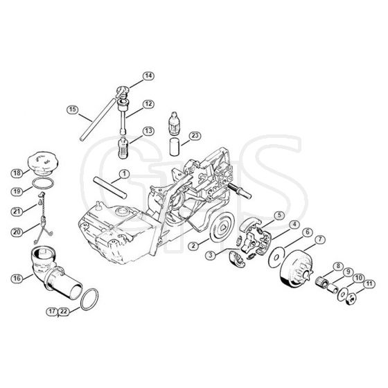 Genuine Stihl BT360 / C - Clutch, Pick-up body