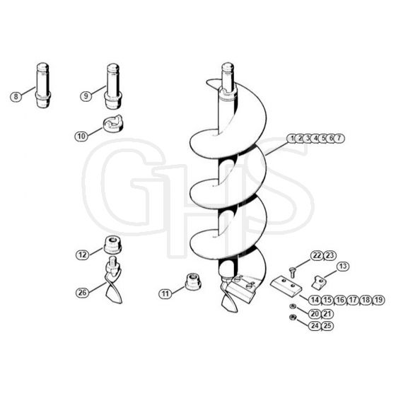 Genuine Stihl BT360 / N - Augers