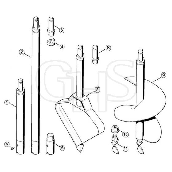 Genuine Stihl BT360 / O - Augers