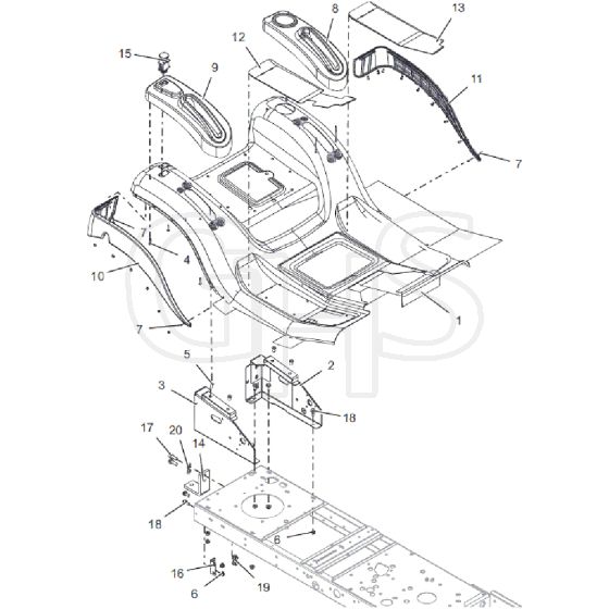 Countax C40M Mulcher - From 25-03-2019 - 05 Rear Body