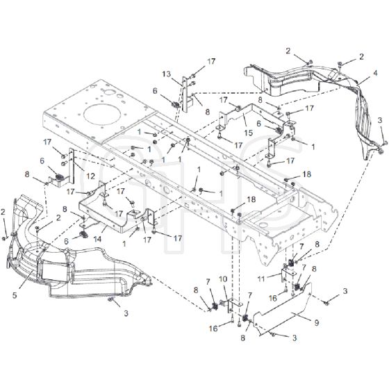 Countax C40M Mulcher - From 25-03-2019 - 20 Guarding Assy