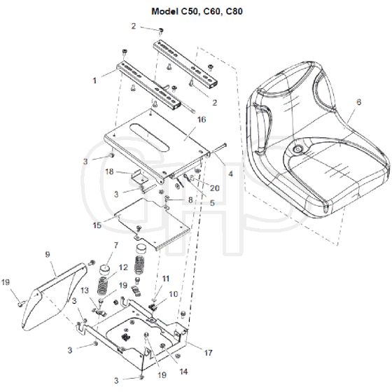 Countax C60-2Wd Fr730 - From 01-03-2022 - 11 Seat Seatbox C50 C60 C80