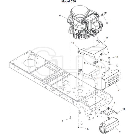 Countax C60-2Wd Fr730 - From 01-03-2022 - 24 Engine Assy C60