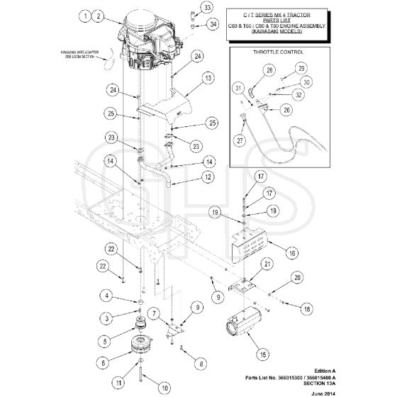 Countax C80 - From 01-06-2014 To 01-10-2014 - 14 Engine C60 C80