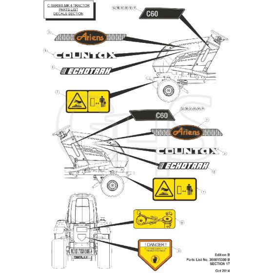 Countax C80 - From 01-10-2014 To 01-07-2015 - 18 Decals