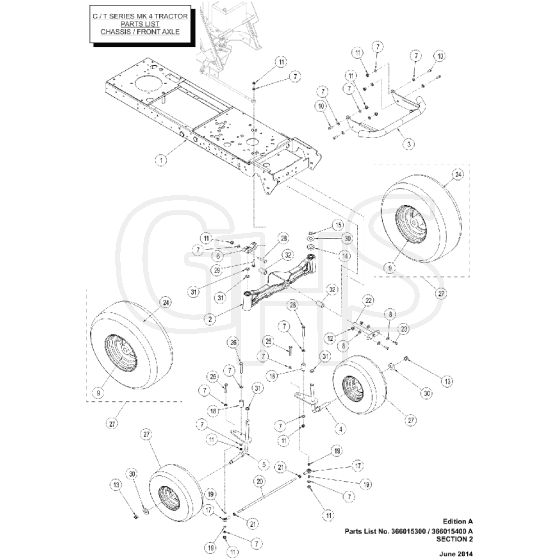 Countax C80 - From 01-10-2014 To 01-07-2015 - 2 Chassis And Front Axle