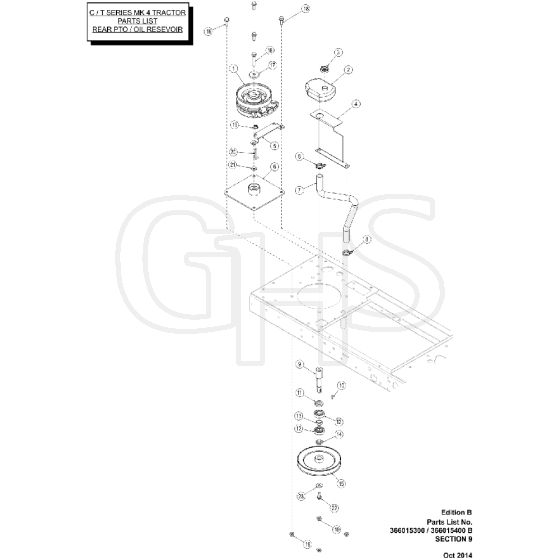 Countax C80 - From 01-10-2014 To 01-07-2015 - 8 Rear PTO