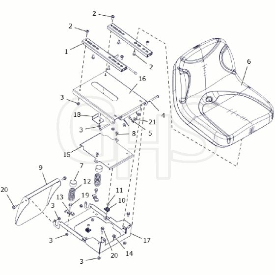 Countax C80 - From A0328984 06-04-2016 - 10 Seat Box