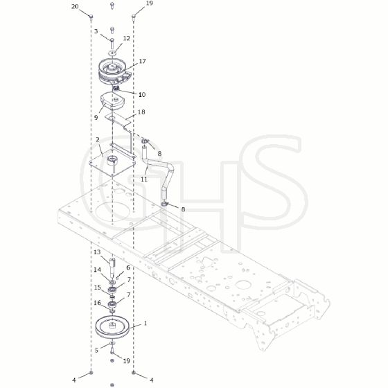 Countax C80 - From A0328984 06-04-2016 - 11 PTO Bearing Assy