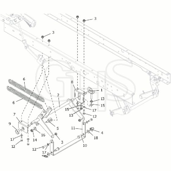 Countax C80 - From A0328984 06-04-2016 - 18 Deck Lift Cradle