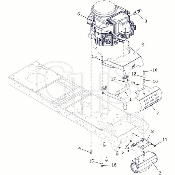 Countax C80 - From A0328984 06-04-2016 - 22 Engine Assy C80