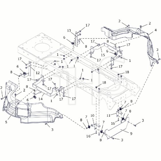 Countax C80 - From A0328984 06-04-2016 - 25 Guarding Assy