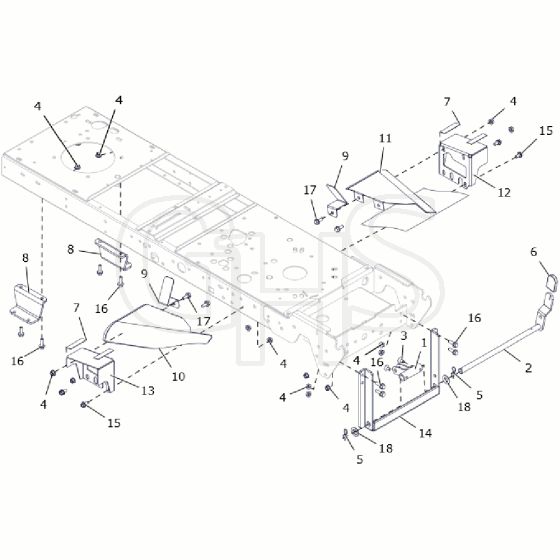 Countax C80 - From A0328984 06-04-2016 - 8 Deck Tension Cradle