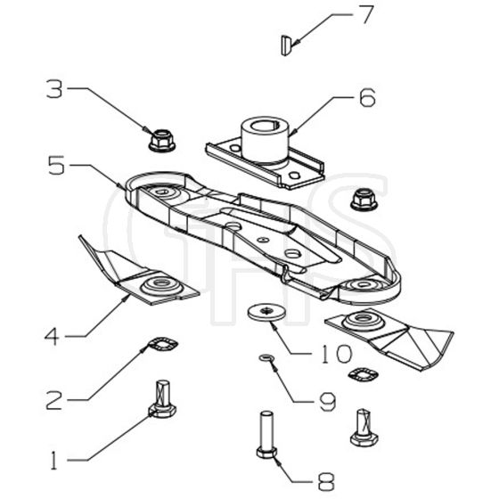 Masport Contractor - 478751 - Apr 2017 > 8136449 - 540mm Blade Assembly