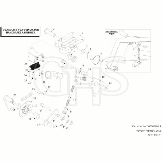 Countax D23-50Ln - From - Handbrake