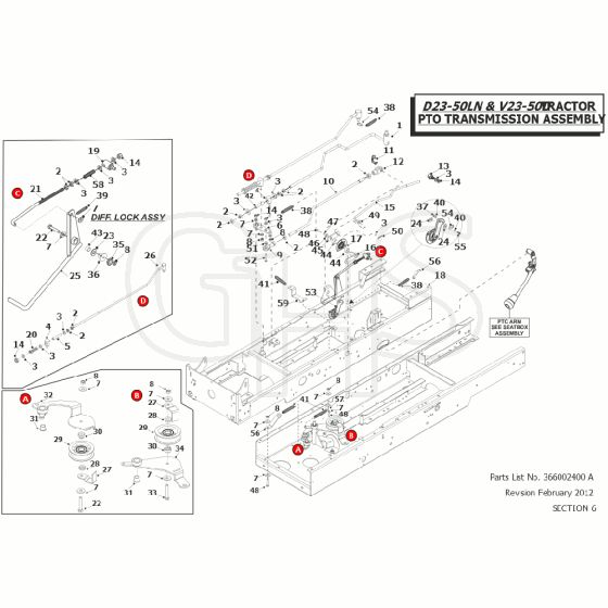 Countax D23-50Ln - From - PTO Transmission